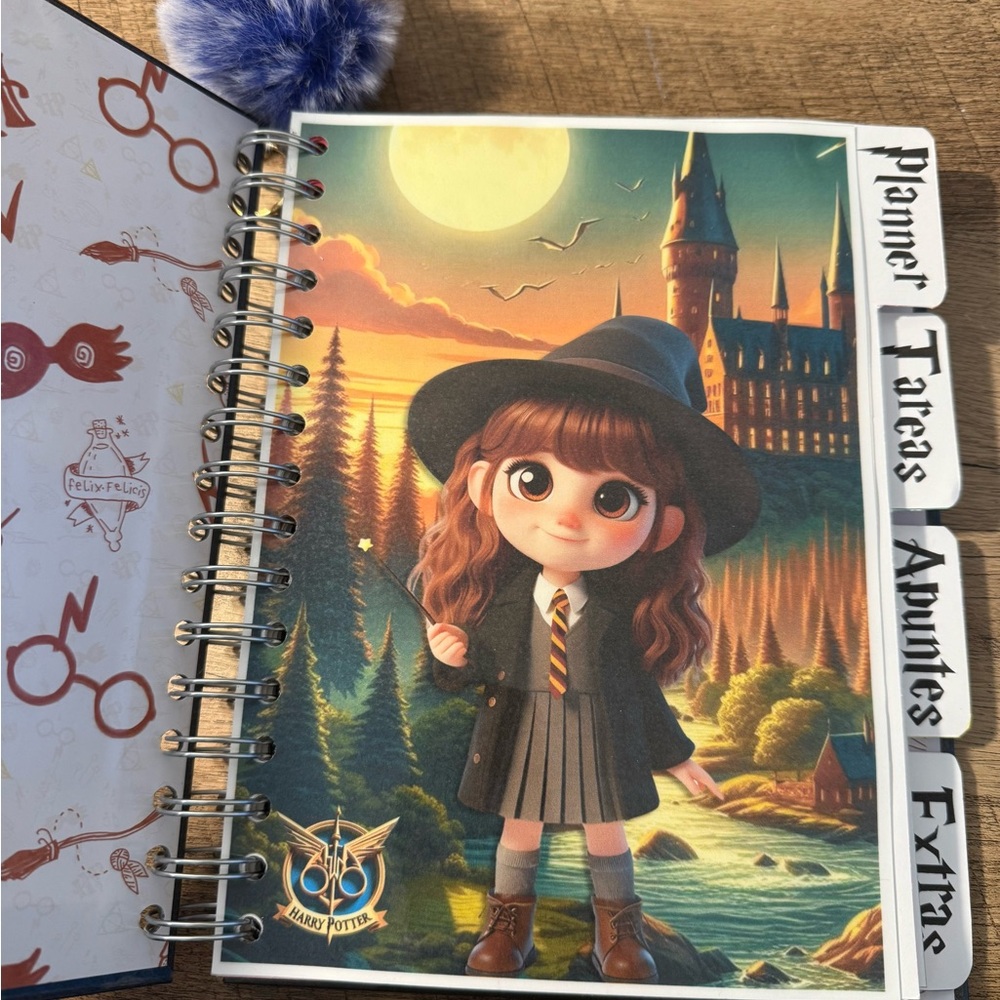 Harry Potter Themed Planner with Cute Character Cover